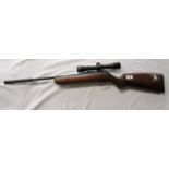 Parker Hale .22 air rifle with SMK scope & Remington gun slip