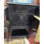 Black lacquered Edwardian cabinet