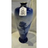 Blue and white vase