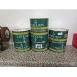 7 tins of Georgian mahogany mellow wax