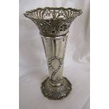 Silver Art Nouveau vase - Approx 320g