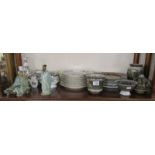 Shelf of ceramics to include Denby