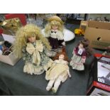 Collection of 4 dolls