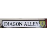 Harry Potter Diagon Alley wooden sign