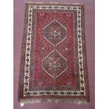 Shiraz Persian hand-knotted rug (5' 6" x 3' 6") - Bought from J.W. Jennings Tewkesbury