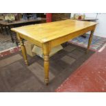 Pine farmhouse table