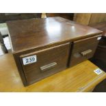 Bank of 2 drawers