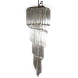 A Murano glass ceiling hanging light fitting,