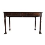 A Regency and later mahogany side table,