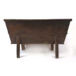 A late 18th or 19th century elm dough bin,