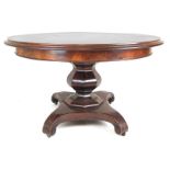 A Victorian mahogany extending dining table,