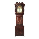 A 19th century mahogany long case clock,