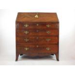 A George III mahogany bureau,