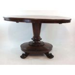 An early 19th century mahogany centre table,