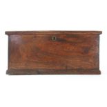 A 19th century figured elm box,