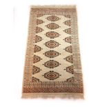 A handwoven Persian style rug,