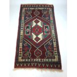 A hand woven Turkish rug,