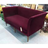 KASSAVELLO DRAWING ROOM SOFA, by Dunning and Eveard, in a velvet finish, 93cm H x 180cm x 89cm.