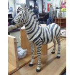 ZEBRA, a stylised duo, 74cm H.