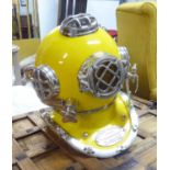 US NAVY REPRODUCTION DIVERS HELMET, 48cm H.