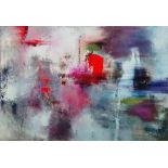 NIGEL KINGSTON 'Abstract', oil on canvas, signed verso, 100cm x 150cm.