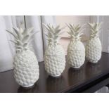 PINEAPPLE JARS, a set of four, 34cm H.