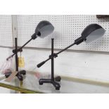 TABLE TASK LAMPS, a pair,
