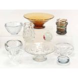 STUDIO GLASSWARE, including Mdina, Webb, Kosta Boda, Daum, Holmegaard, Orrefors and Liskeard,