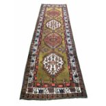 FINE SERAPI RUNNER, 325cm x 98cm, North West Persian,