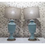 TABLE LAMPS, a pair,