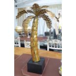 PALM TREES, a pair, Maison Jansens style, gilt finish, 70cm H.