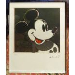 ANDY WARHOL 'Mickey Mouse', lithograph on Arches watermarked paper,