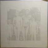 JOHN BRIZLAND 'Family' and 'Sunbathing', a set of six black and white prints from photographs,