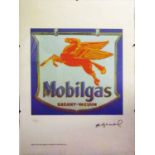 ANDY WARHOL 'Mobil gas', lithograph in colours, on BFK Rives paper, printed by the A.W.