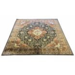 KASHMIR SILK CARPET, 216cm x 216cm,