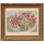 MARC CHAGALL 'Jardin de St Paul en Vence', quadrichrome, printed by Maeght, 42cm x 60cm,