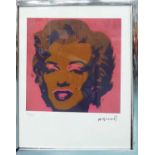 ANDY WARHOL 'Marylin', lithograph on Arches watermarked paper,