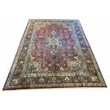 KASHMIR SILK CARPET, 276cm x 183cm,