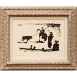 PABLO PICASSO 'Toros', lithograph, signed in the plate, stamped signature, edition: 5000,
