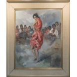 FRANCISCO RODRIGUEZ SANCHEZ CLEMENT (Spanish 1893-1968) 'Flamenco dancer', oil on canvas,