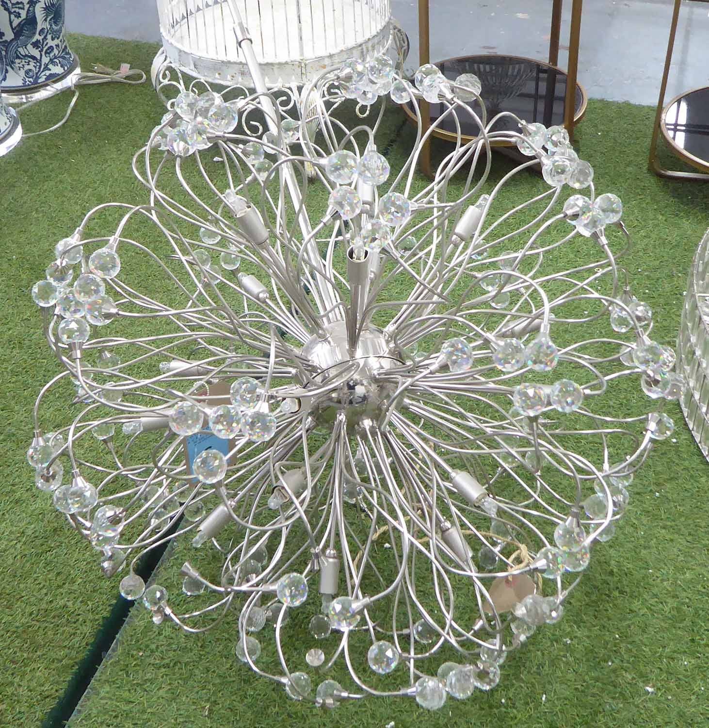 CASTRO LIGHTING BRAGA CHANDELIER, 24 bulbs (40W), 80cm diam. approx x 120cm drop approx.