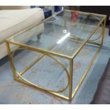 COCKTAIL TABLE, 1960's French style, gilt finish, 47cm H.