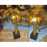 MAISON JANSEN STYLE PALM TREES, a stylised pair, approx 115cm H.