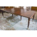 DINING TABLE, George IV mahogany,