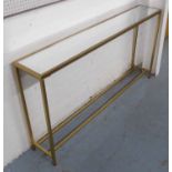 CONSOLE TABLE, in a 1950's French inspired style, 152cm x 26cm x 79cm.
