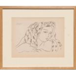 HENRI MATISSE 'Collotype L6', signed in the plate, edition 950, 1943, Suite: Themes & Variations,