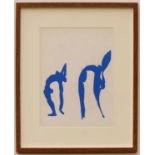 HENRI MATISSE 'Acrobates', original lithograph from the 1954 edition after Matisse's cut-outs,