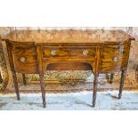 SIDEBOARD, Regency, mahogany with central drawer and blind apron drawer,