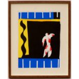 HENRI MATISSE 'Le clown', 2004, lithograph after cut out, printed by Mourlot, edition:1500,