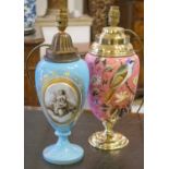 LAMPS, a pair, 19th century, vase shaped,